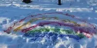 Эксперимент "Цветной снег"