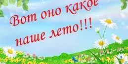 ВОТ ОНО КАКОЕ НАШЕ ЛЕТО